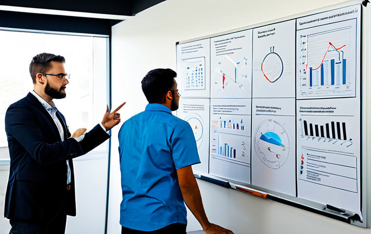 정책분석사와 성공적인 프로젝트 관리 사례 - Data-Driven Decision Making**

"A woman in a professional blouse and slacks, analyzing a complex dat...