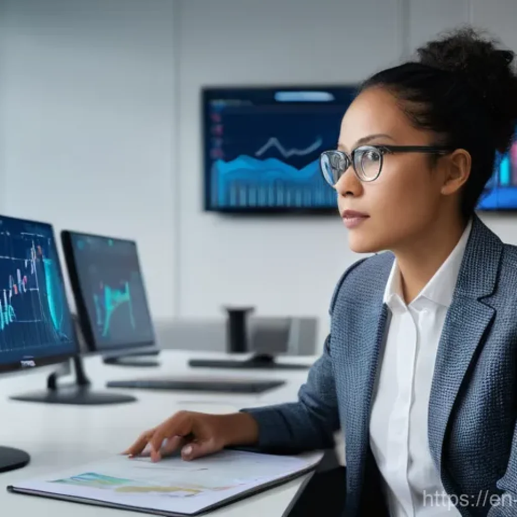 정책분석사와 공공 정책 성공 사례 - **"A focused, professionally dressed female policy analyst in her early 30s, of mixed ethnicity, wor...