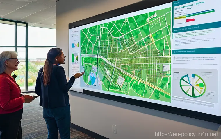 정책분석사와 공공기관 데이터 활용 사례 - **Image Prompt 1: Community-Driven Urban Planning**
    "A vibrant and diverse community meeting tak...