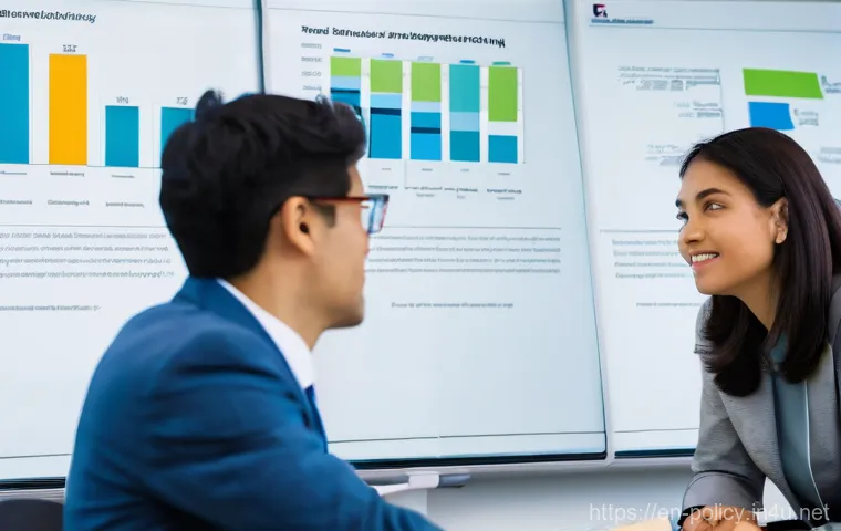 정책분석사와 국민 인식 조사 활용법 - **Prompt:** A diverse group of policy analysts, men and women of various ethnicities in professional...