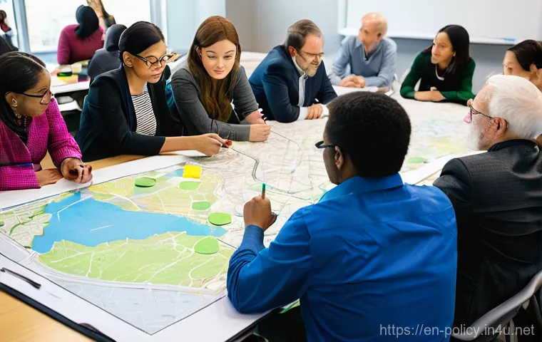 정책분석사가 말하는 중요한 실무 경험 - **Image Prompt: Data-Driven Storytelling for Policy Makers**
    A contemporary presentation room wi...