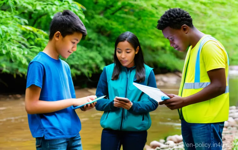 정책분석사와 국민 의견 수렴 성공 사례 - **Prompt:** A series of hands, representing different demographics, holding and interacting with var...