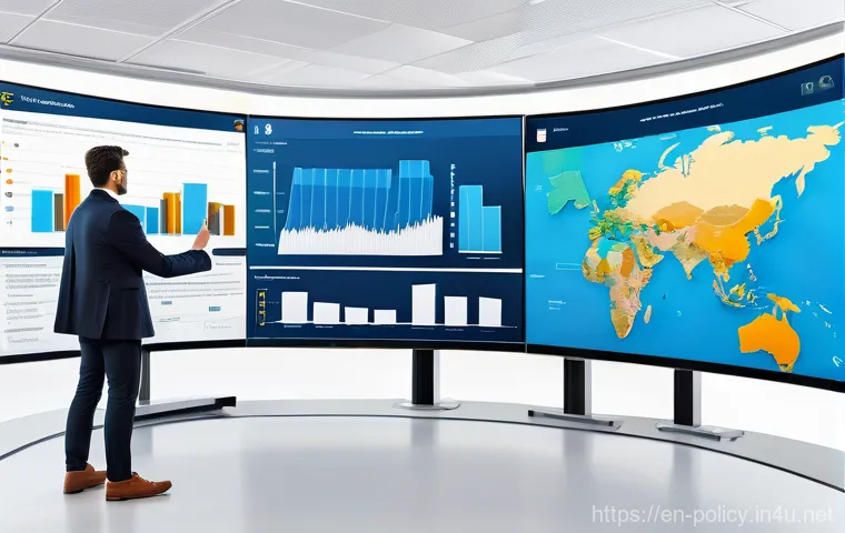 정책분석사가 활용하는 데이터 분석 툴 - **Prompt 1: Predictive Analytics in Action**
    "A diverse group of policy makers, including men an...