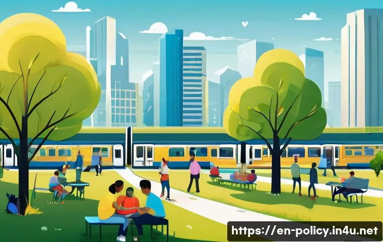 정책분석사와 정책 개발 참여 후기 - **Prompt:** An intricate and vibrant digital illustration depicting several interconnected scenes of...