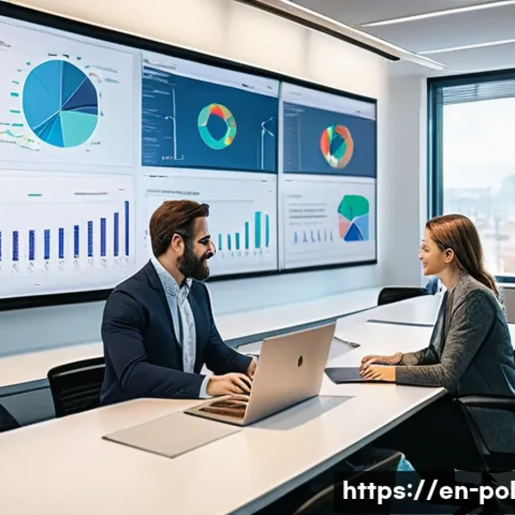 정책분석사와 국가 전략 수립 참여 - A modern policy analyst workspace featuring a diverse team of professionals, both men and women in b...