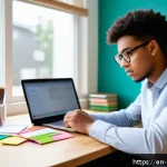 Home 21 정책분석사 시험 응시 후기 모음 - A focused young adult studying at a clean, organized desk in a bright, distraction-free home office,...